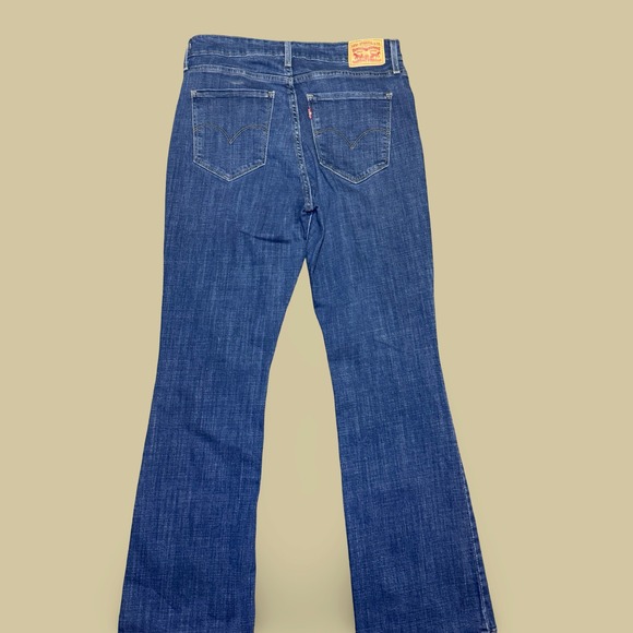 Levi's 725 High Rise Bootcut Jeans Women's Size 31 Blue Denim Stretch Slim Fit - Picture 11 of 13